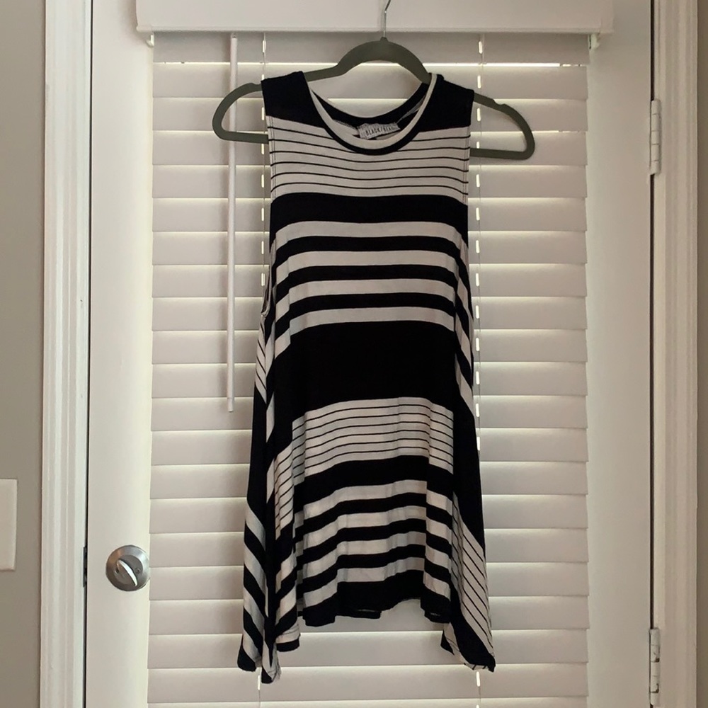 Black and white stripe tank